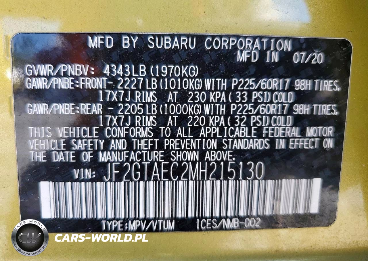 2021 Subaru Crosstrek Premium VIN:JF2GTAEC2MH215130 - 14
