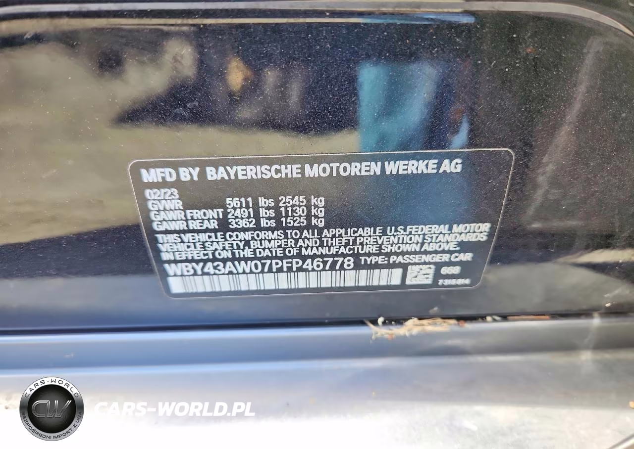 2023 BMW I4 Edrive 35 VIN:WBY43AW07PFP46778 - 13