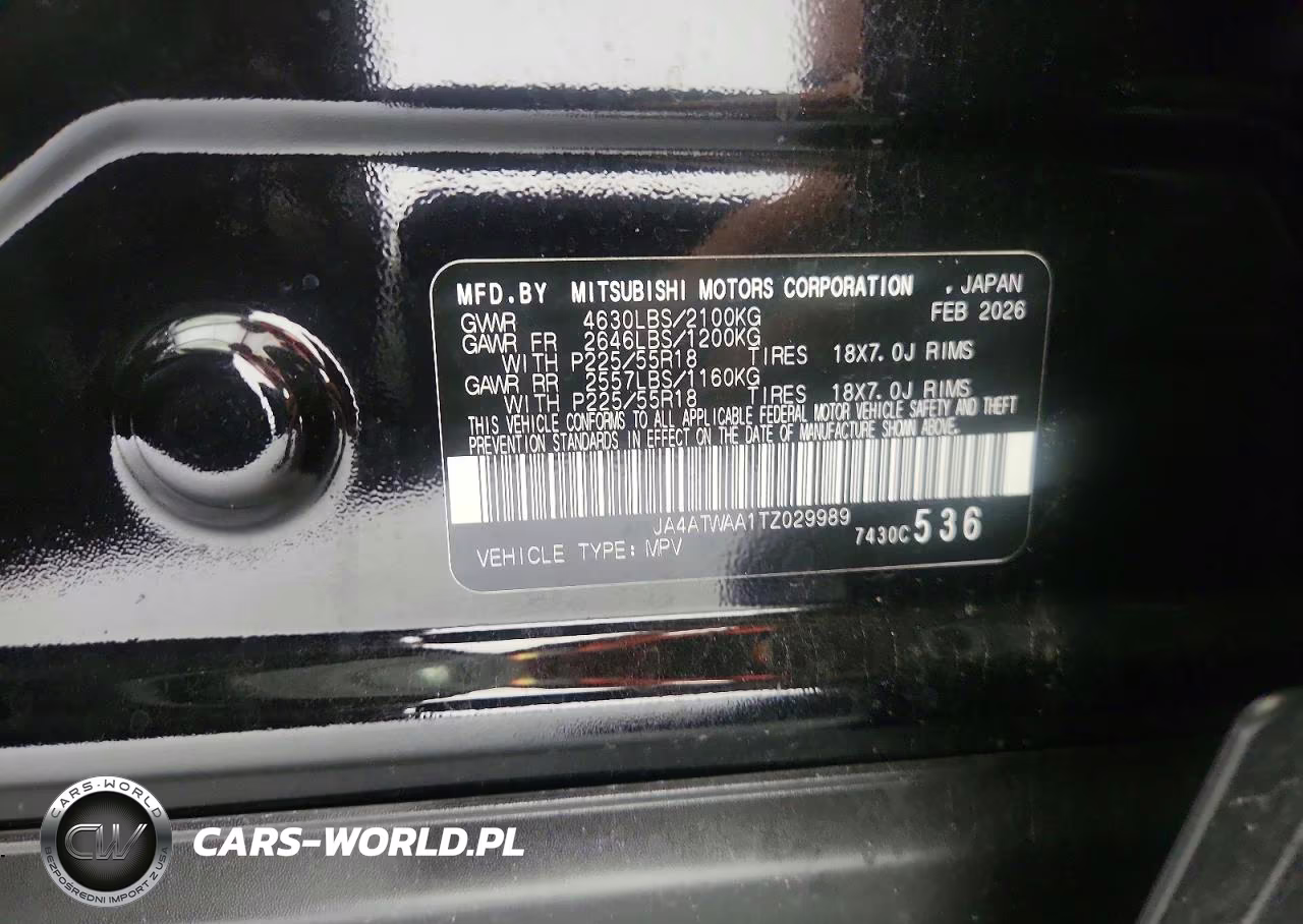 2026 Mitsubishi Eclipse Cross Se VIN:JA4ATWAA1TZ029989 - 13
