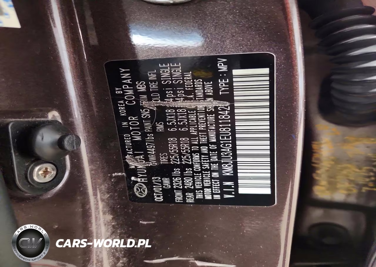 2014 Hyundai Tucson Limited VIN:KM8JU3AG1EU811842 - 13