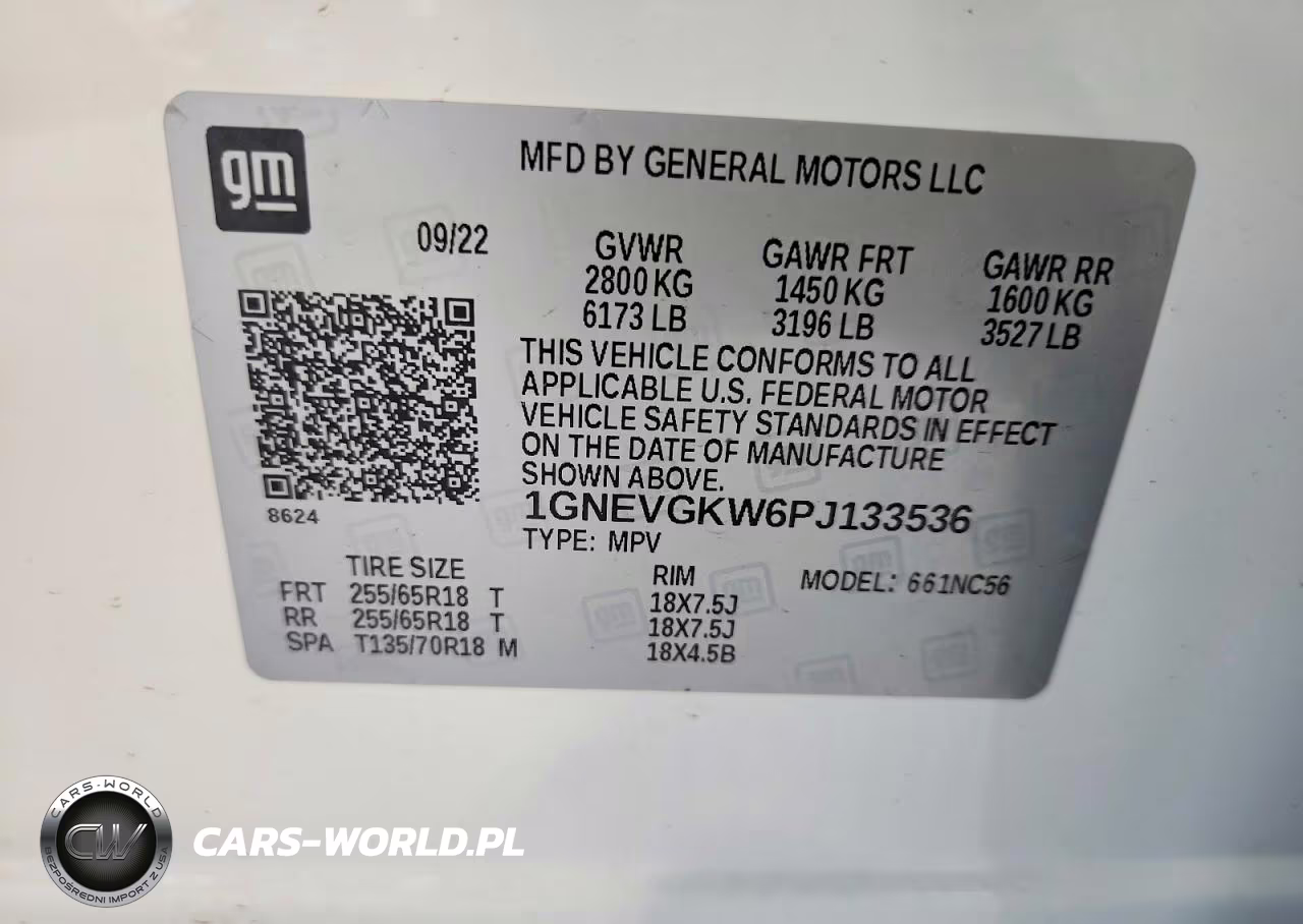 2023 Chevrolet Traverse Lt VIN:1GNEVGKW6PJ133536 - 14