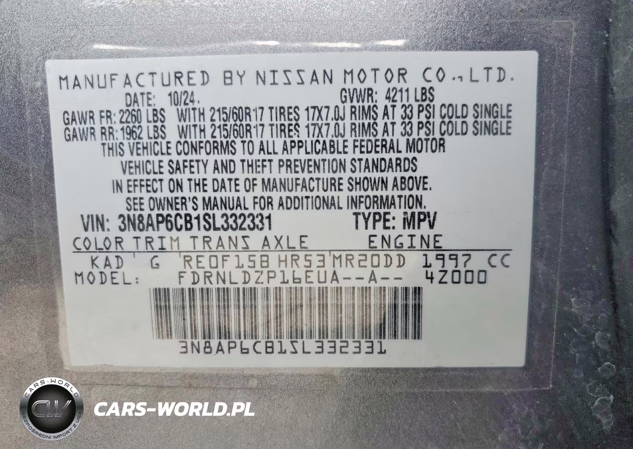 2025 Nissan Kicks Sv VIN:3N8AP6CB1SL332331 - 14