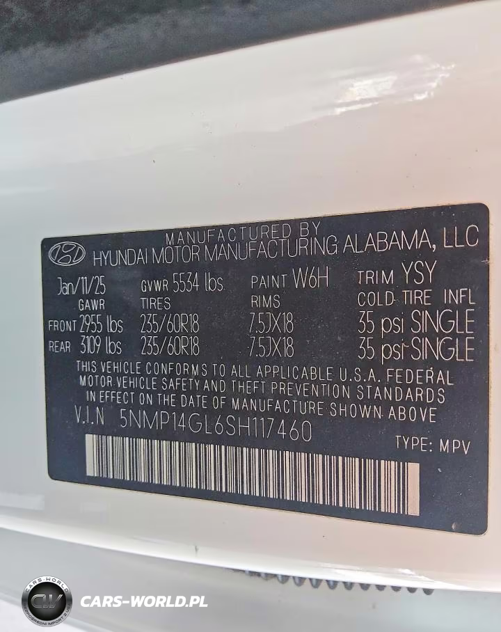 2025 Hyundai Santa Fe Se VIN:5NMP14GL6SH117460 - 14