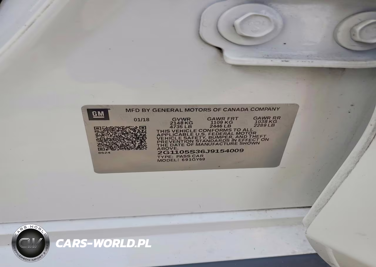 2018 Chevrolet Impala Lt VIN:2G1105S36J9154009 - 13