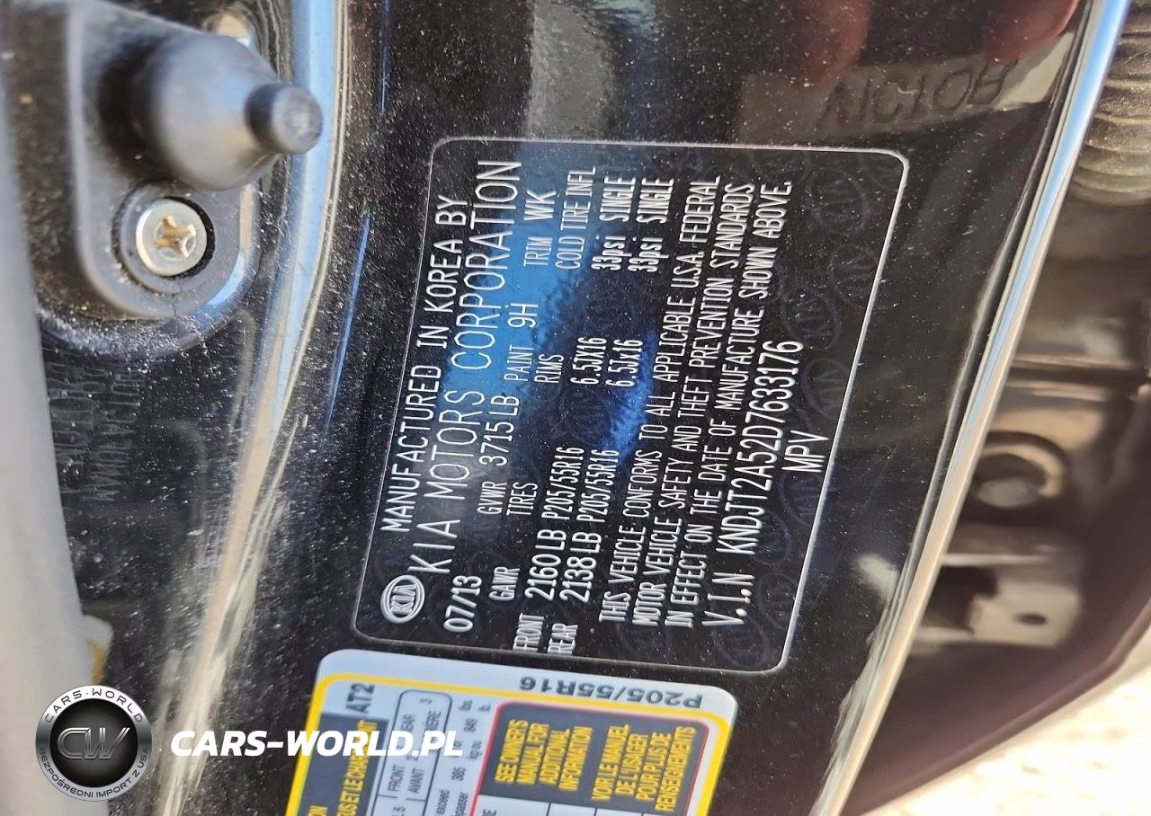 2013 Kia Soul Base VIN:KNDJT2A52D7633176 - 12