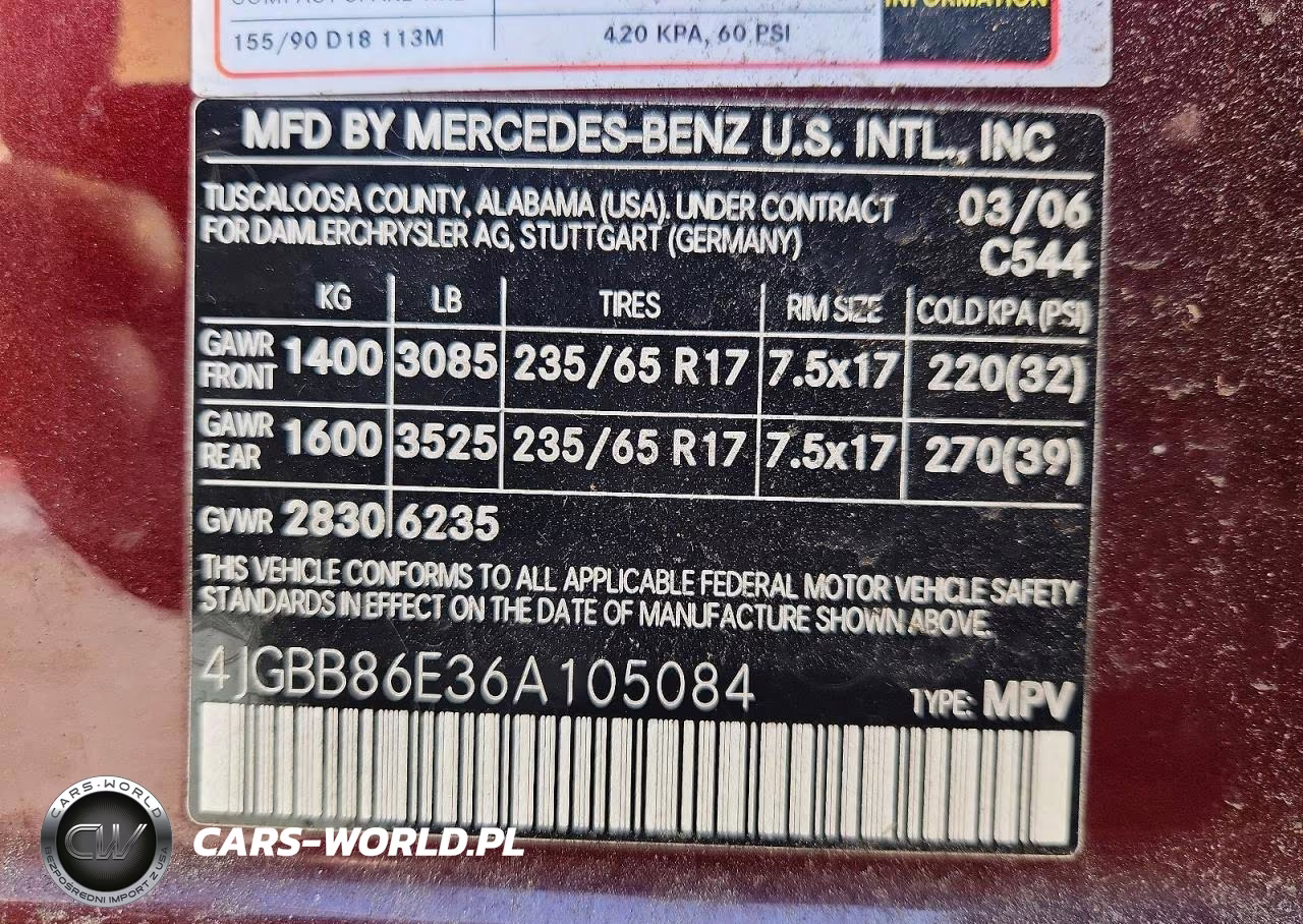 2006 Merz Ml 350 VIN:4JGBB86E36A105084 - 13