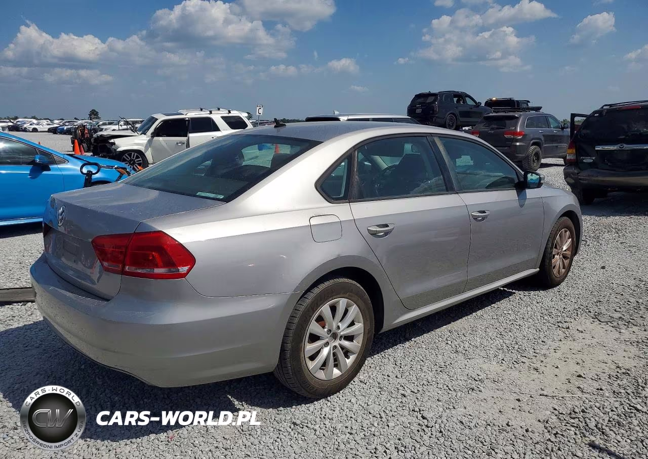2013 Volkswagen Passat S VIN:1VWAP7A33DC009794 - 3