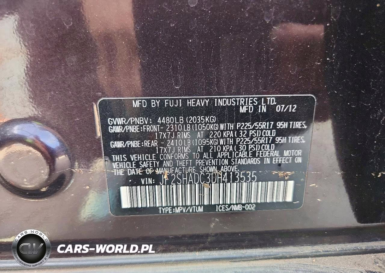 2013 Subaru Forester 2.5X Premium VIN:JF2SHADC3DH413535 - 13