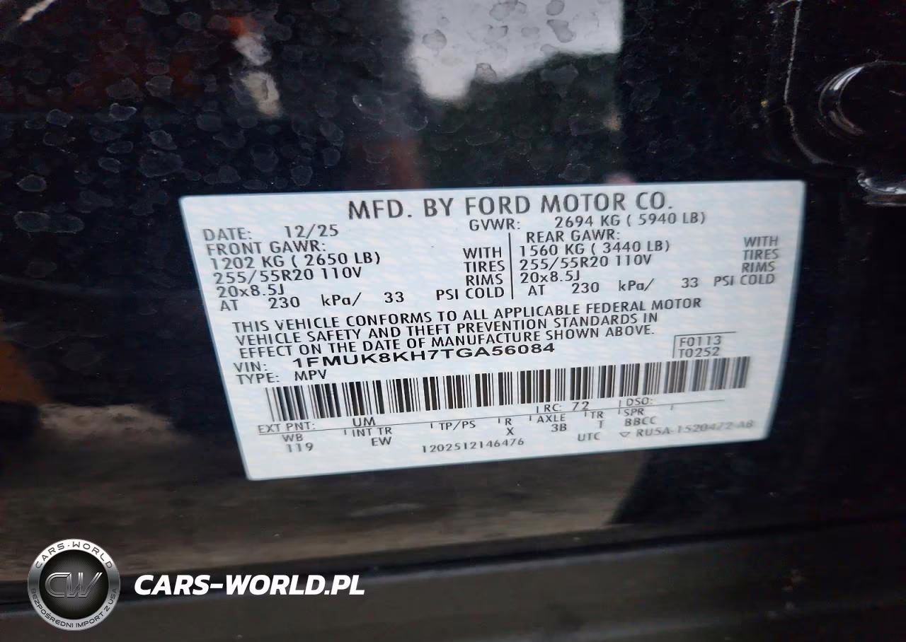 2026 Ford Explorer St-Line VIN:1FMUK8KH7TGA56084 - 14
