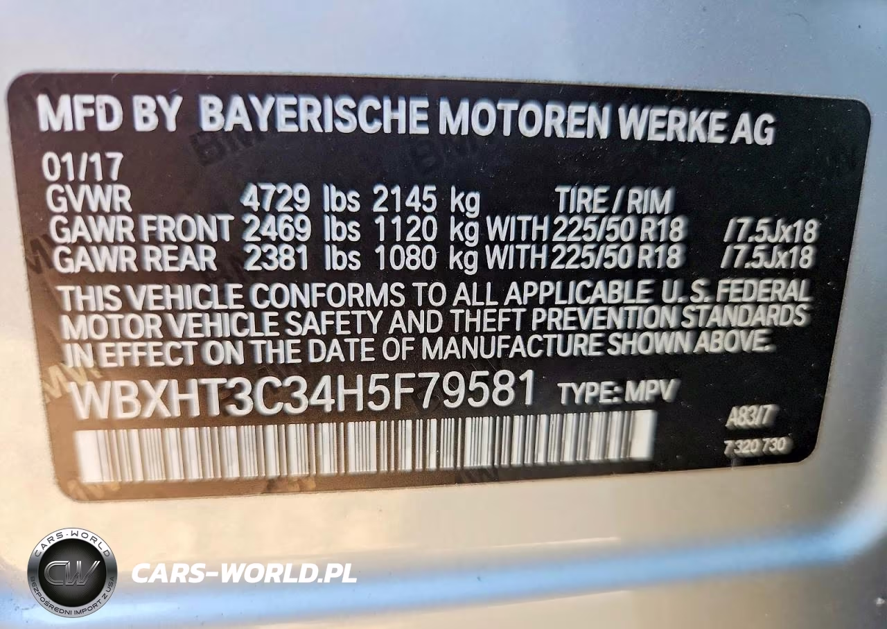 2017 BMW X1 xDrive28I VIN:WBXHT3C34H5F79581 - 13