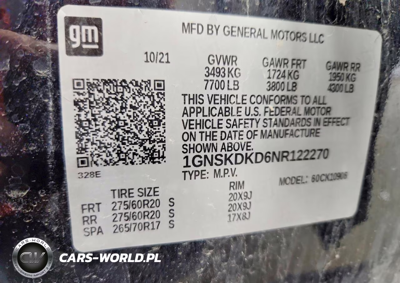 2022 Chevrolet Suburban K1500 Z71 VIN:1GNSKDKD6NR122270 - 14