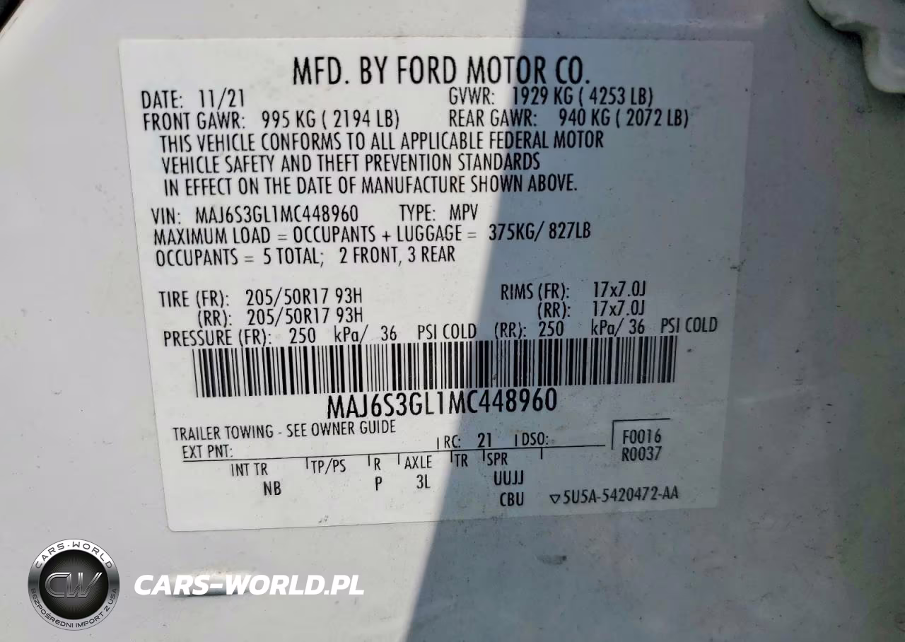 2021 Ford Ecosport Se VIN:MAJ6S3GL1MC448960 - 13
