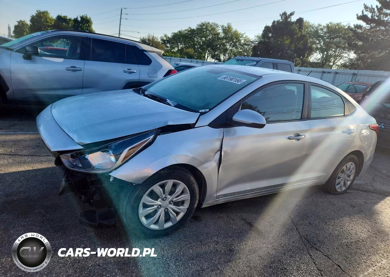 2021 Hyundai Accent Se VIN:3KPC24A68ME142885 - 1