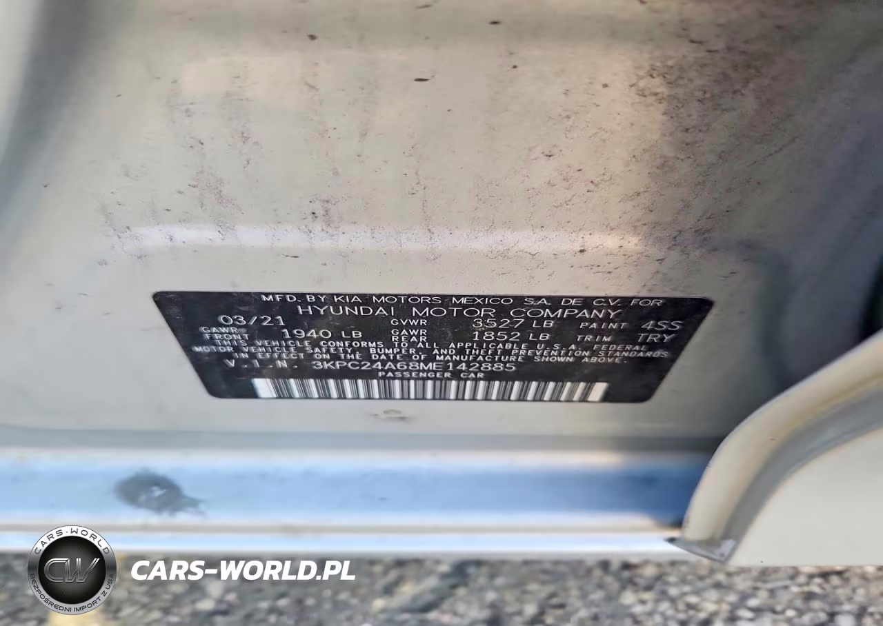 2021 Hyundai Accent Se VIN:3KPC24A68ME142885 - 12