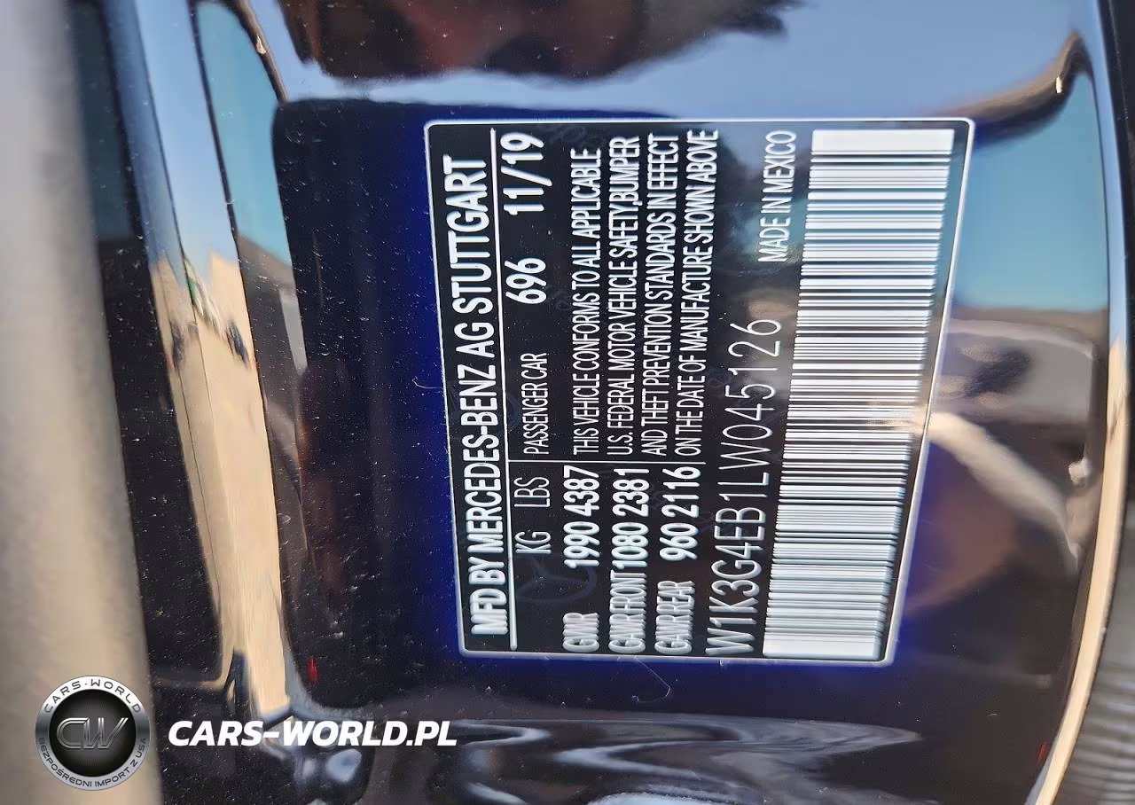 2020 Mercedes-Benz A 220 VIN:W1K3G4EB1LW045126 - 12