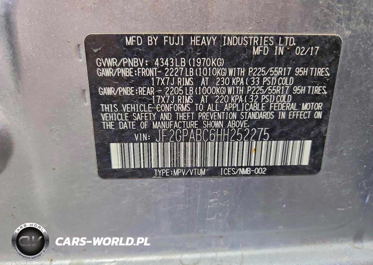2017 Subaru Crosstrek Premium VIN:JF2GPABC6HH252275 - 13