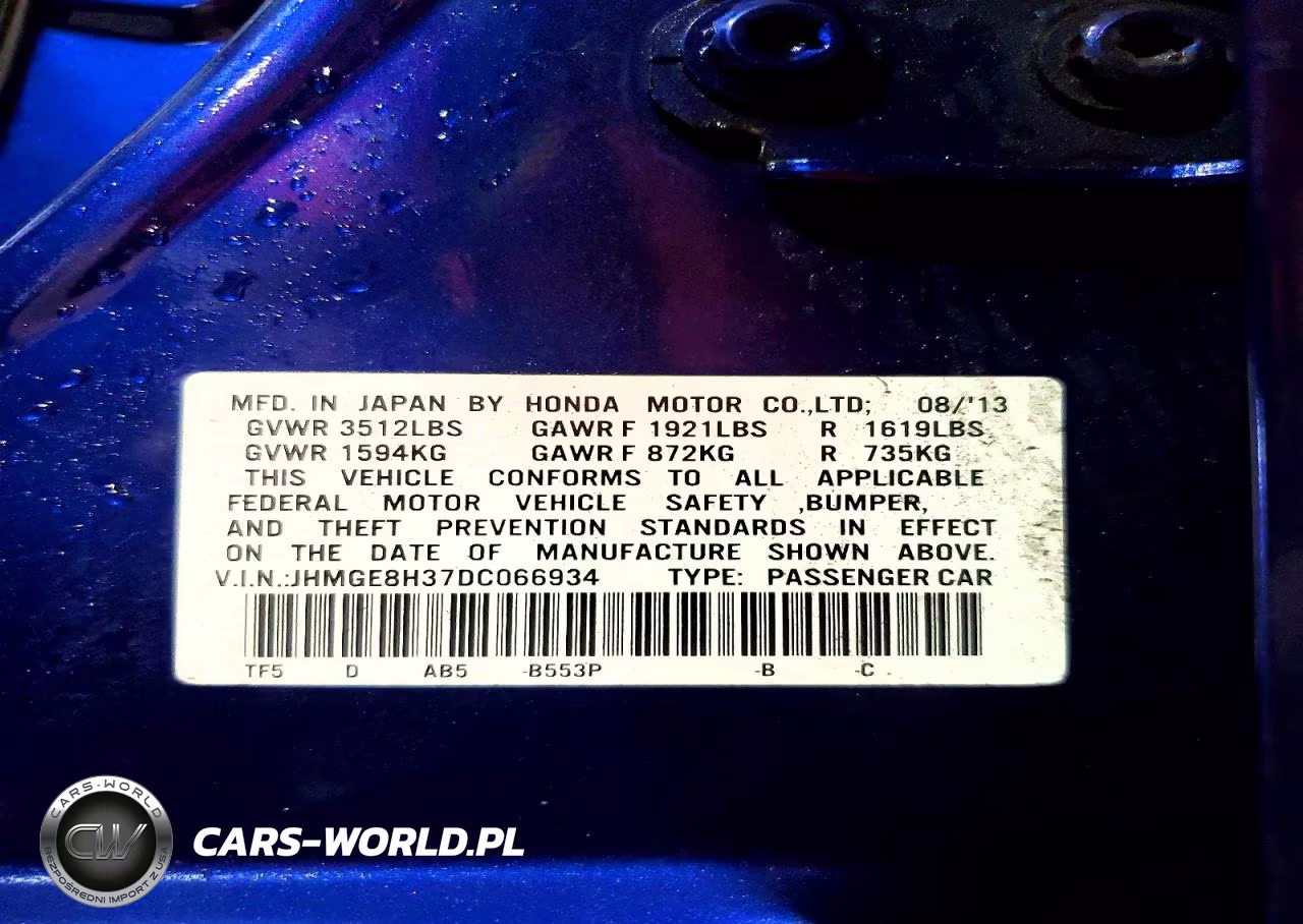 2013 Honda Fit VIN:JHMGE8H37DC066934 - 14