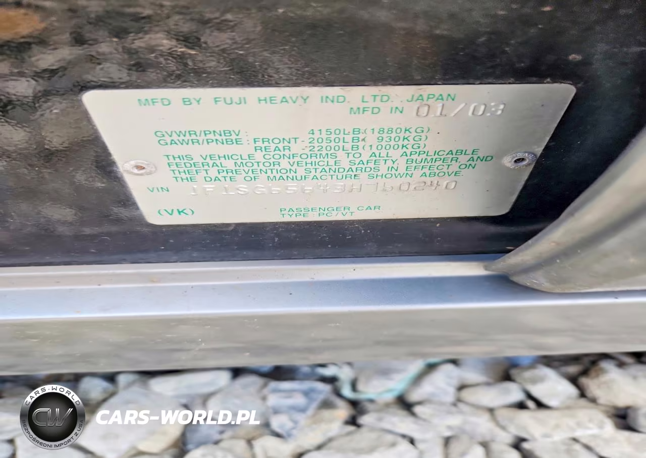 2003 Subaru Forester 2.5Xs VIN:JF1SG65643H760240 - 12