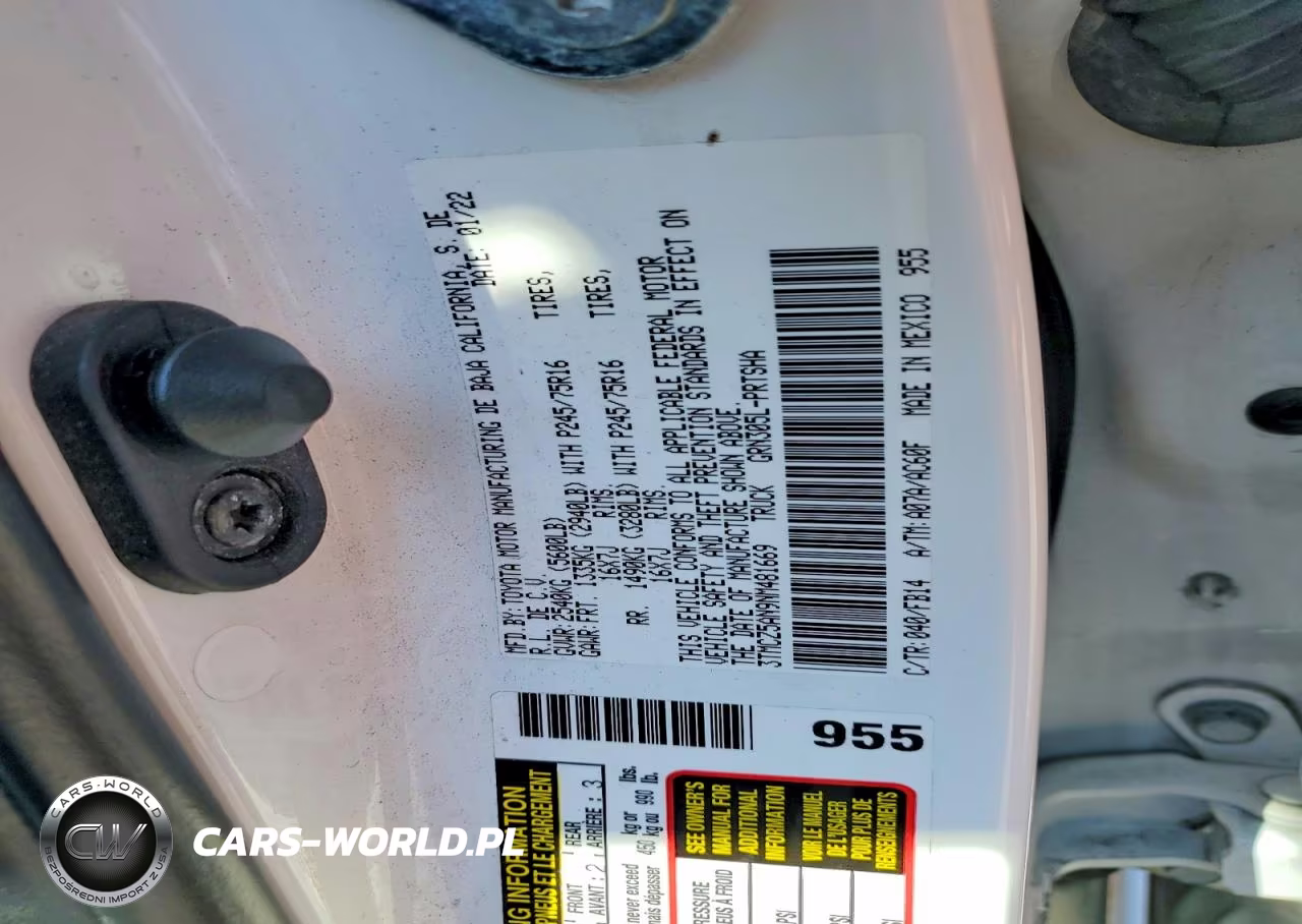 2022 Toyota Tacoma Sr V6 VIN:3TMCZ5AN9NM481669 - 12
