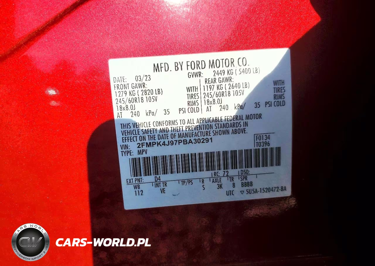 2023 Ford Edge Sel VIN:2FMPK4J97PBA30291 - 13