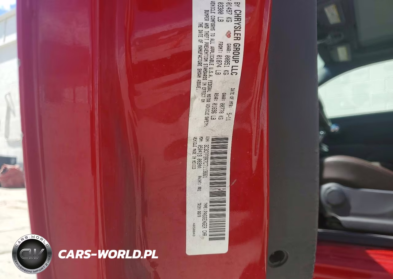 2012 Fiat 500 Sport VIN:3C3CFFBR7CT113661 - 12