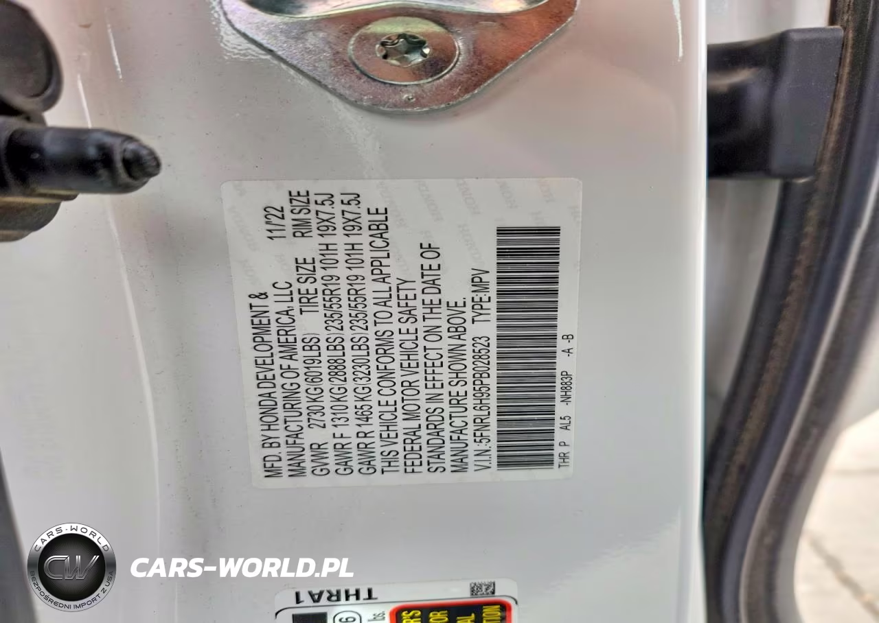 2023 Honda Odyssey Elite VIN:5FNRL6H95PB028523 - 12