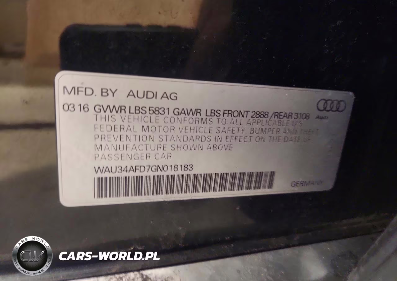 2016 Audi A8 L Quatt VIN:WAU34AFD7GN018183 - 12