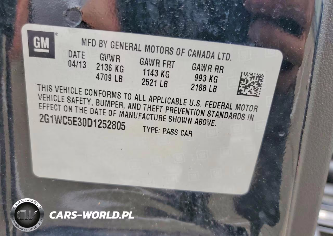 2013 Chevrolet Impala Ltz VIN:2G1WC5E30D1252805 - 12