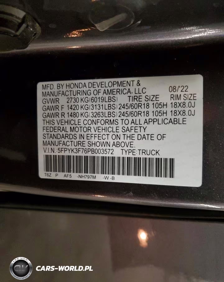 2023 Honda Ridgeline Rtl-E VIN:5FPYK3F76PB003572 - 13