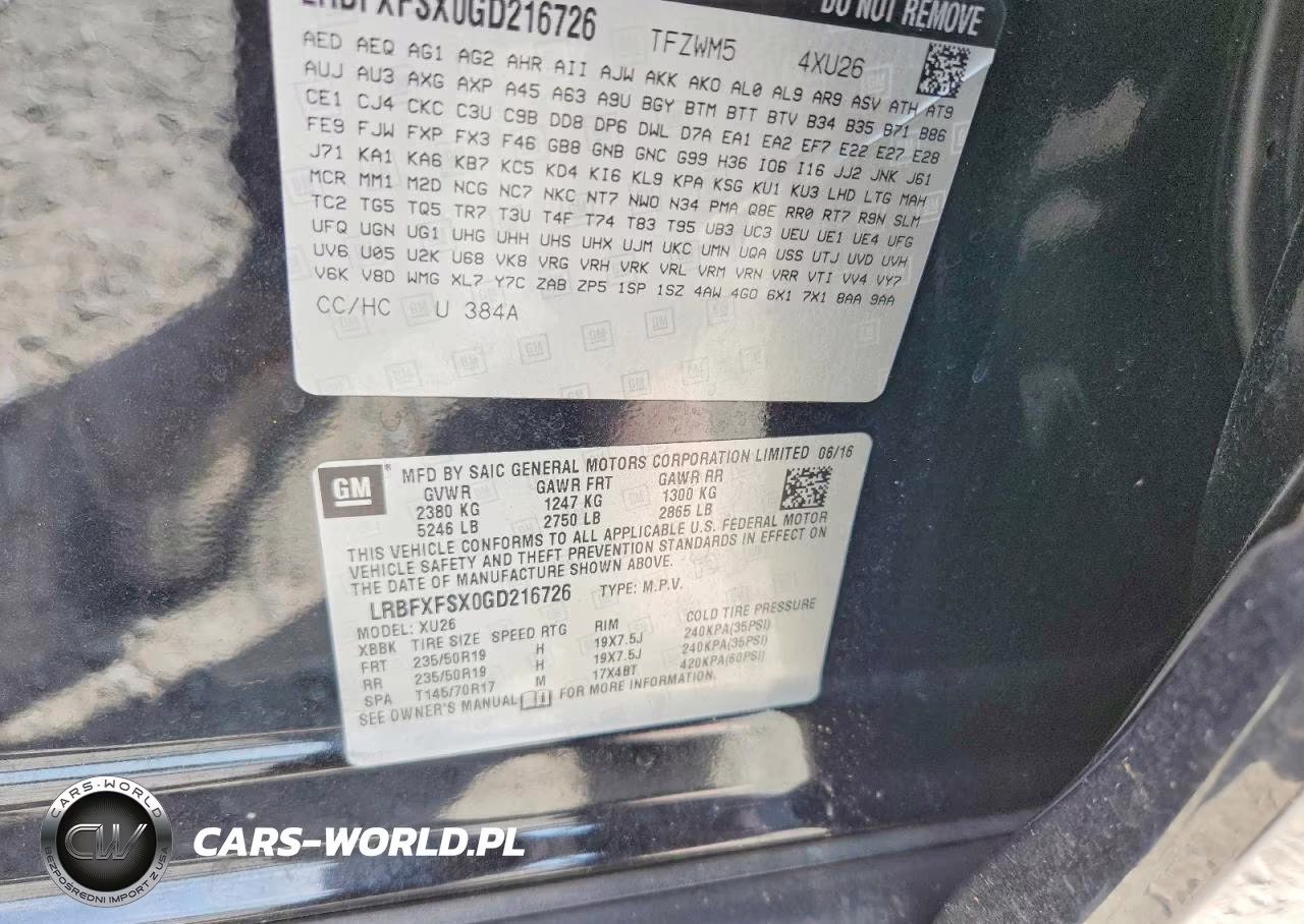 2016 Buick Envision Premium VIN:LRBFXFSX0GD216726 - 12
