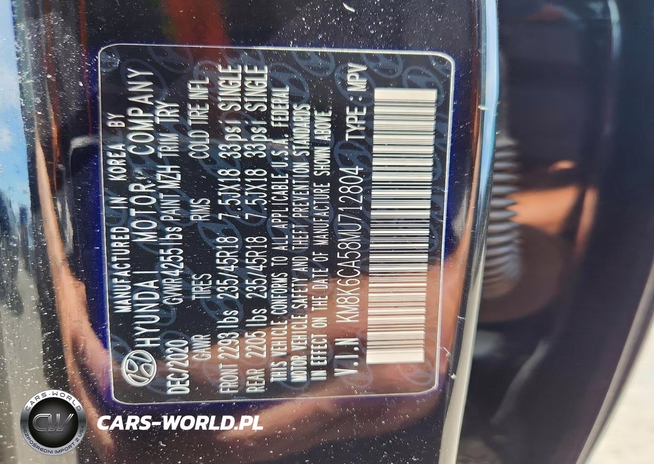 2021 Hyundai Kona Night VIN:KM8K6CA58MU712804 - 13