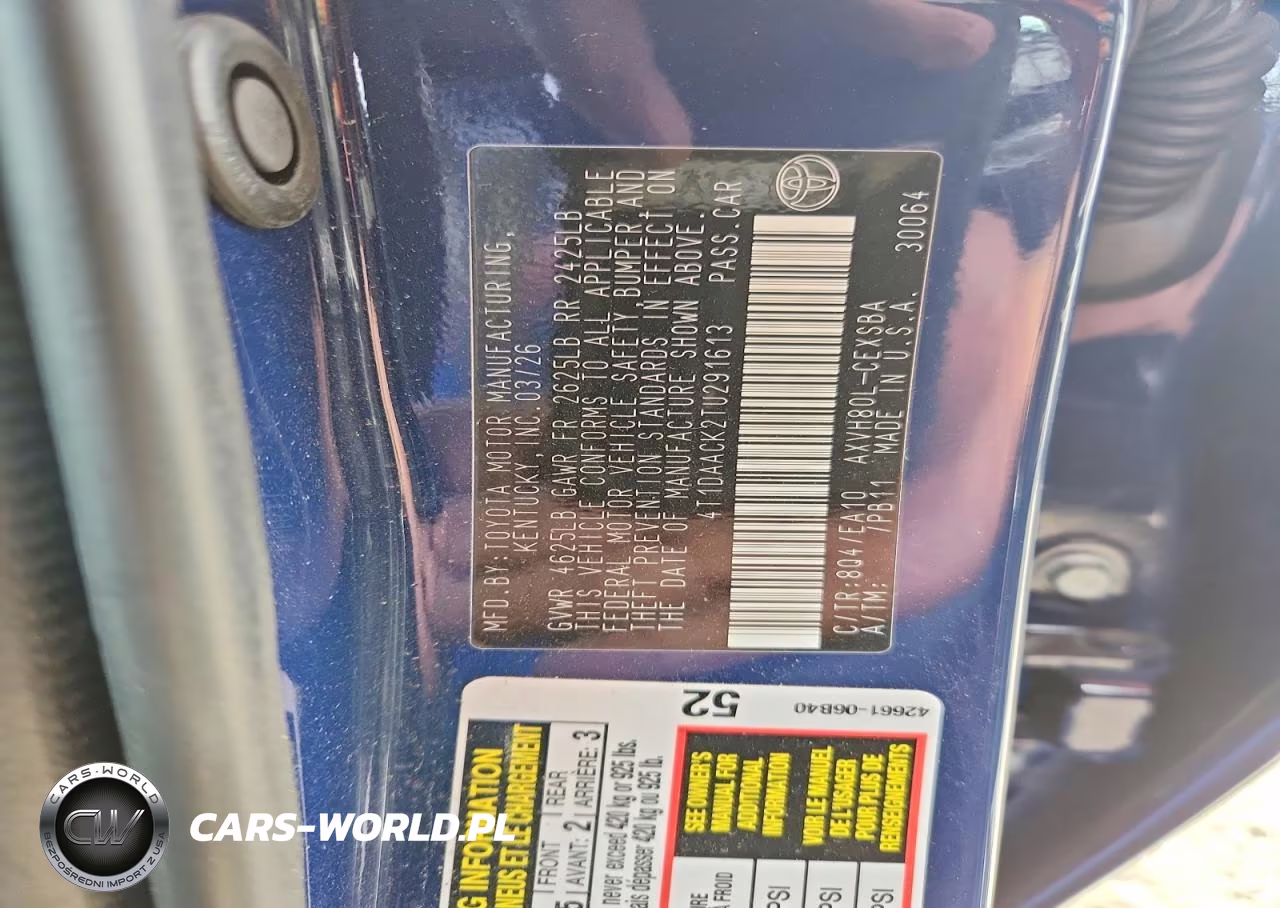 2026 Toyota Camry Se VIN:4T1DAACK2TU291613 - 12
