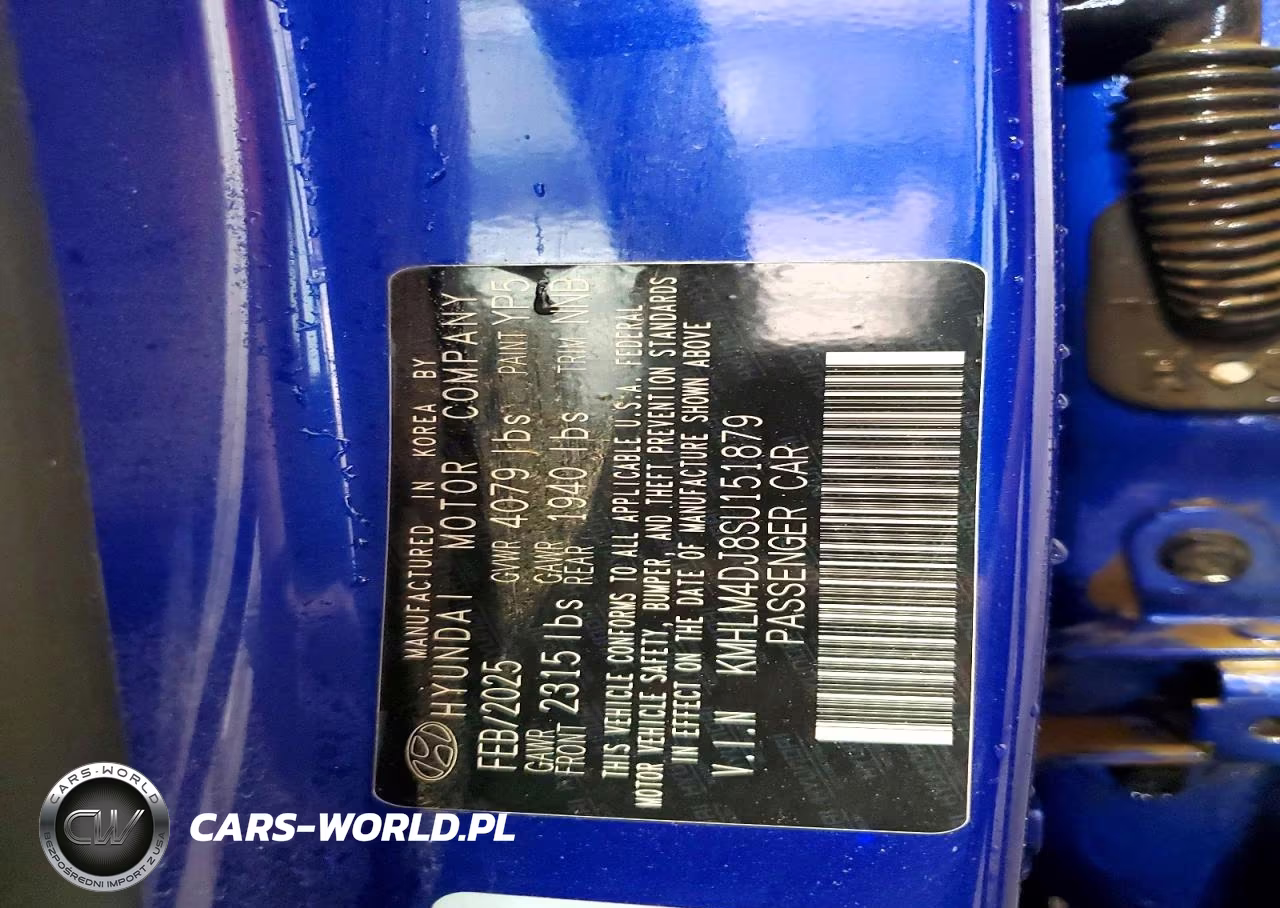 2025 Hyundai Elantra Hybrid Sel Sport VIN:KMHLM4DJ8SU151879 - 12