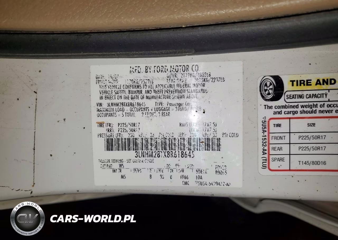 2008 Lincoln Mkz VIN:3LNHM28TX8R618645 - 12