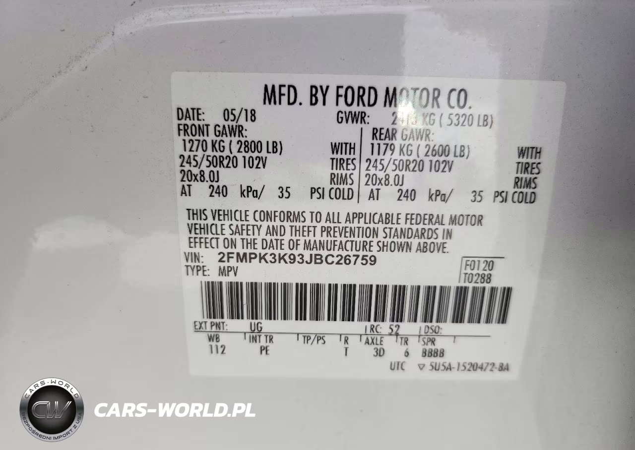 2018 Ford Edge Titanium VIN:2FMPK3K93JBC26759 - 13