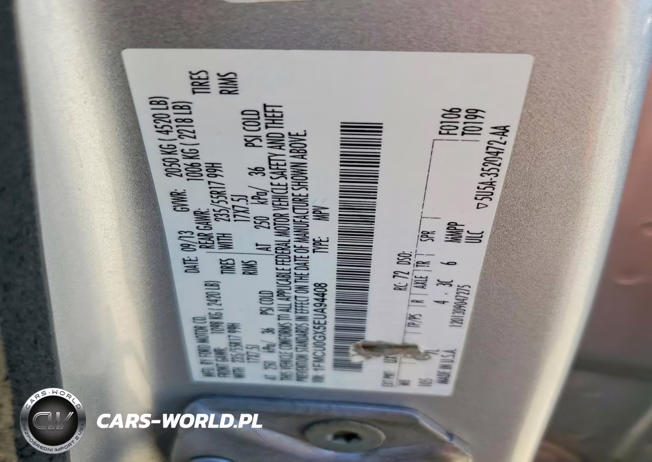2014 Ford Escape Se VIN:1FMCU0GX5EUA94408 - 12