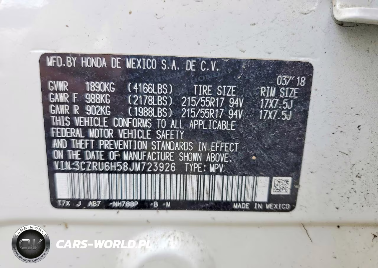 2018 Honda Hr-V Ex VIN:3CZRU6H58JM723926 - 13