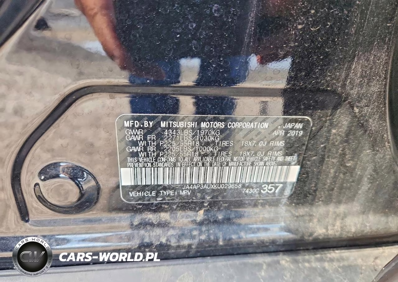 2019 Mitsubishi Outlander Sport Es VIN:JA4AP3AUXKU029658 - 13