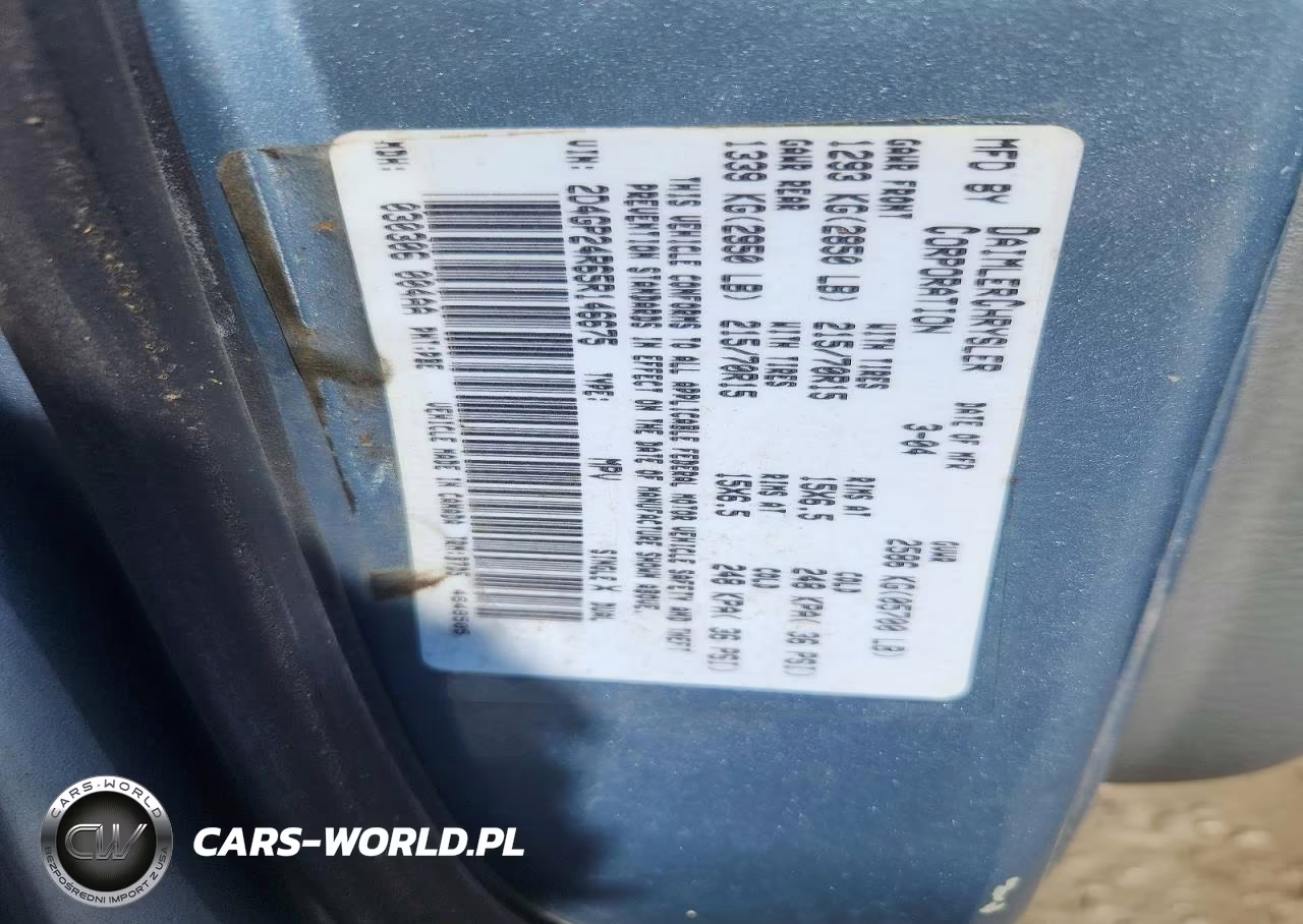 2005 Dodge Grand Caravan Se VIN:2D4GP24R65R146675 - 13