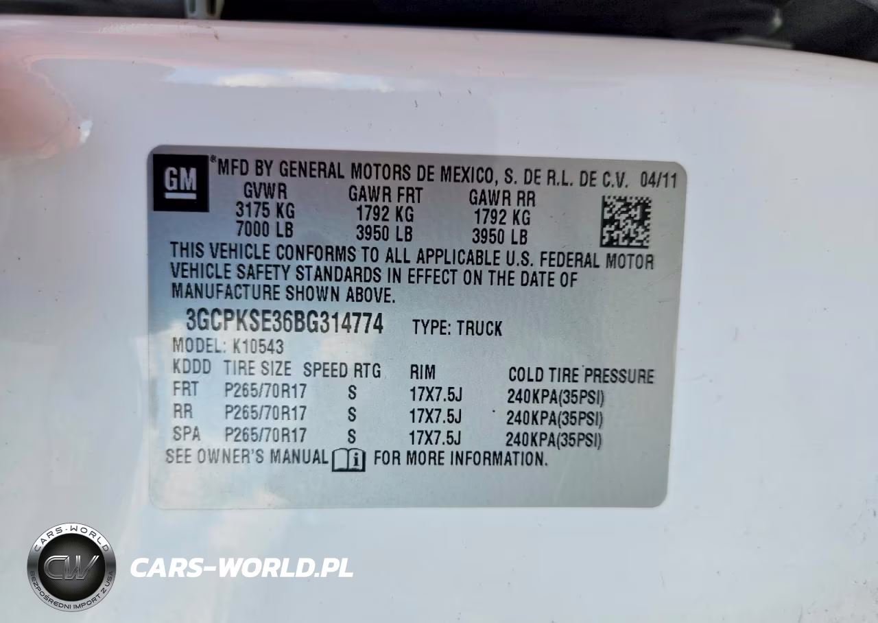 2011 Chevrolet Silverado K1500 Lt VIN:3GCPKSE36BG314774 - 12