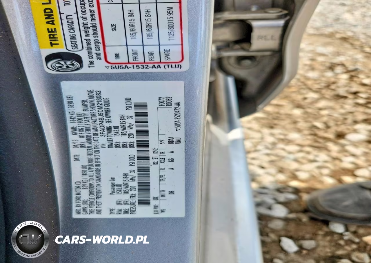 2013 Ford Fiesta Se VIN:3FADP4BJ5DM218082 - 12