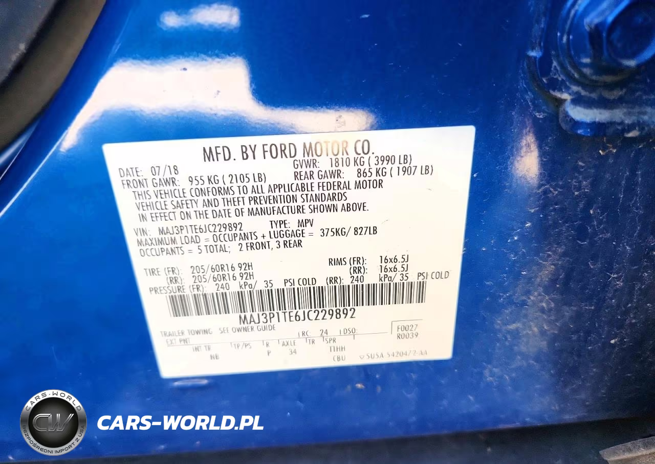 2018 Ford Ecosport Se VIN:MAJ3P1TE6JC229892 - 13