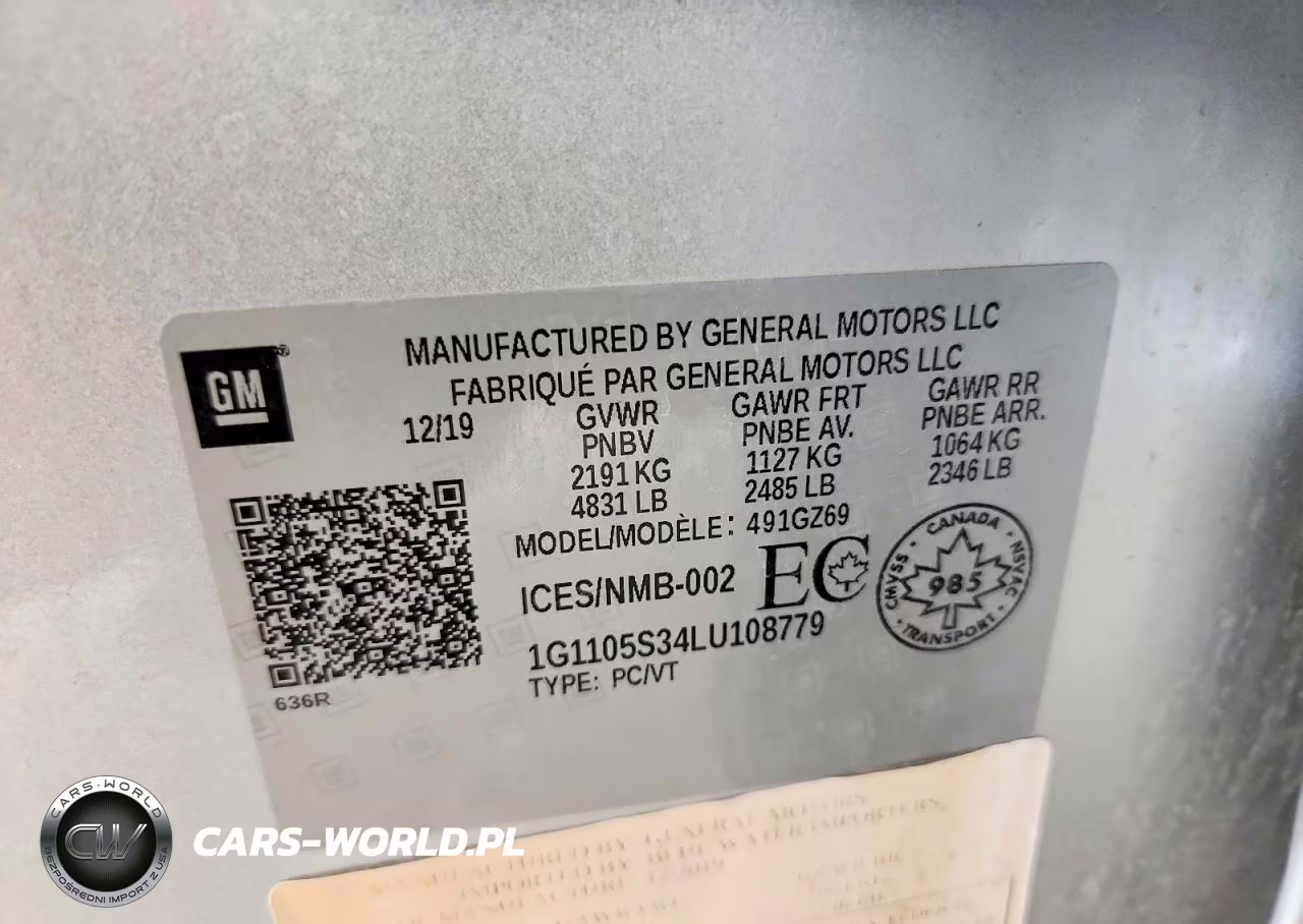 2020 Chevrolet Impala Premier VIN:1G1105S34LU108779 - 12