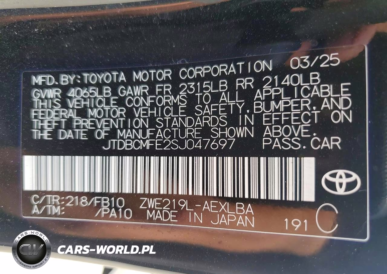 2025 Toyota Corolla Hybrid Le VIN:JTDBCMFE2SJ047697 - 12