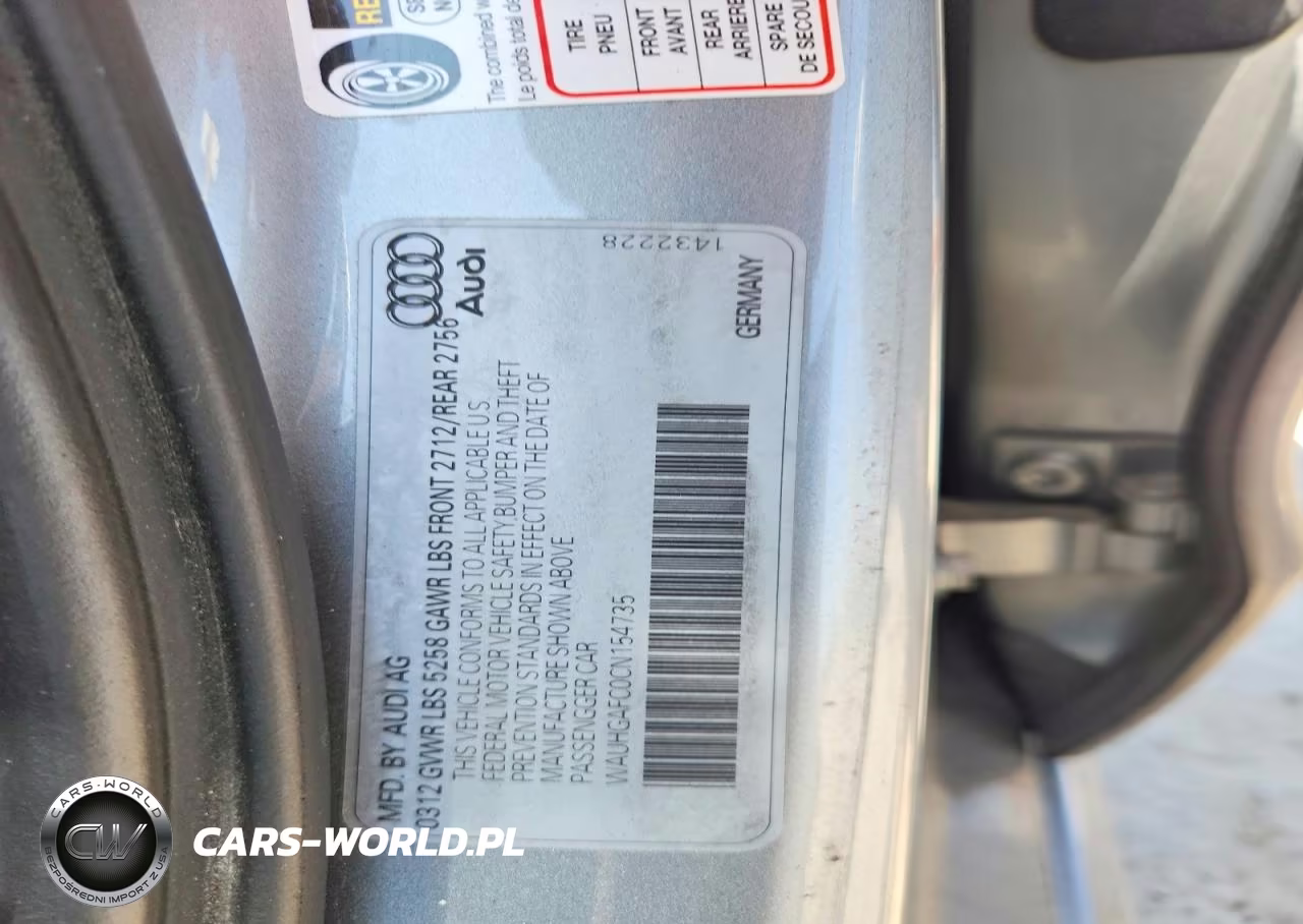 2012 Audi A6 Prestige VIN:WAUHGAFC0CN154735 - 12