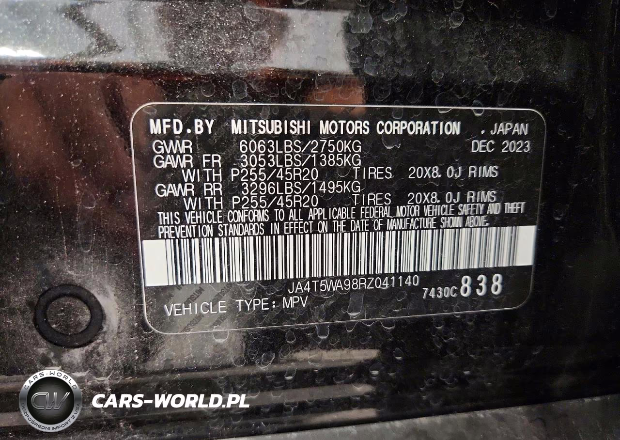 2024 Mitsubishi Outlander Sel VIN:JA4T5WA98RZ041140 - 13