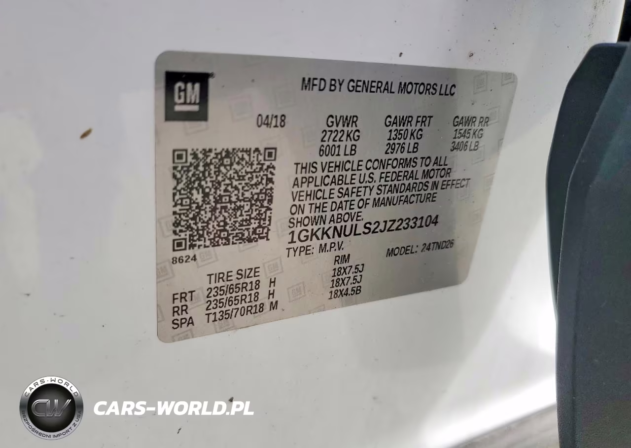 2018 GMC Acadia Slt-1 VIN:1GKKNULS2JZ233104 - 13