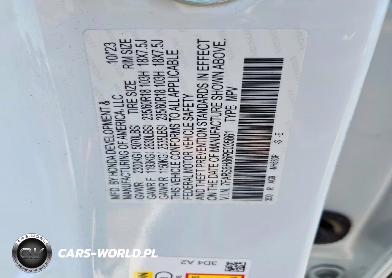 2024 Honda Cr-V Sport-L VIN:7FARS6H86RE035661 - 13