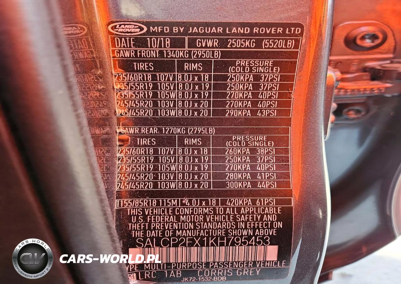 2019 Land Rover Discovery Sport Se VIN:SALCP2FX1KH795453 - 13