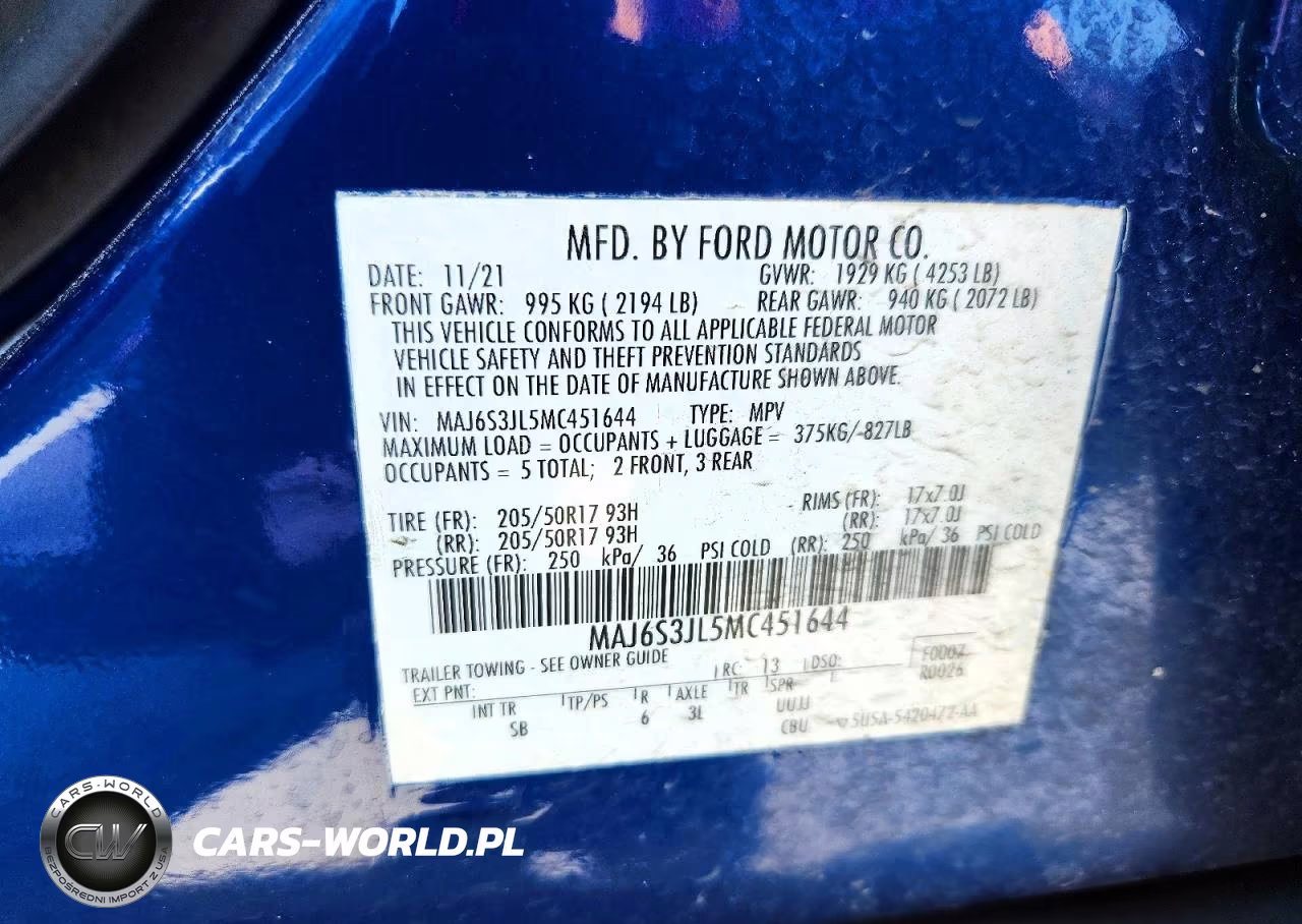 2021 Ford Ecosport Ses VIN:MAJ6S3JL5MC451644 - 13
